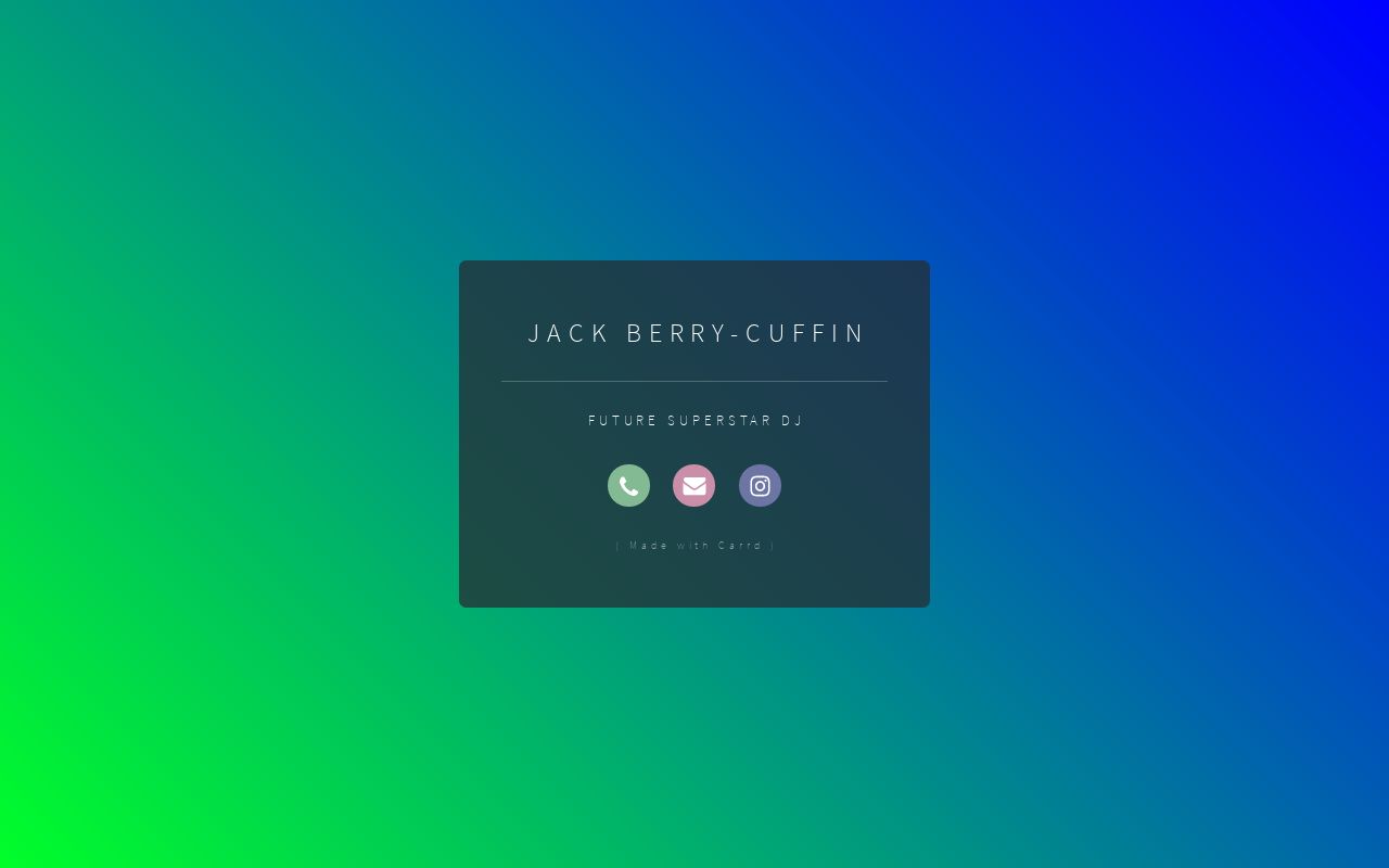 Carrd profile picture for @jackbc